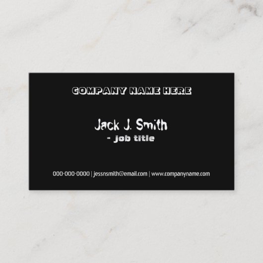 Eindrucksvolle, einfache und abwechslungsreiche sc visitenkarte (Vorderseite)