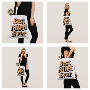 Eindrucksvolle einzigartige Typografie Beste Mutte Tasche