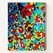 Eindrucksvolle Elegante Blumen Design Spiral Noteb Notizblock (Rückseite)