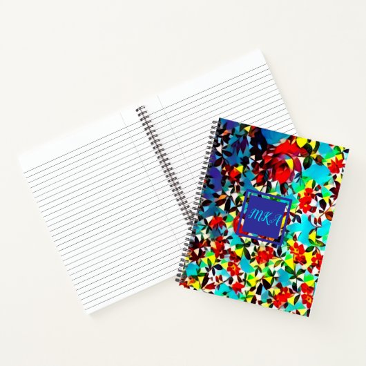 Eindrucksvolle Elegante Blumen Design Spiral Noteb Notizblock (Innenseite)