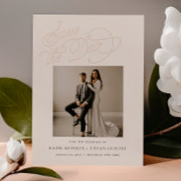 EINDRUCKSVOLLE Hochzeitsfoto-Save-the-Date-Karte