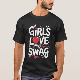 Eindrucksvolle Valentine's stilvolle Girls Liebe M T-Shirt
