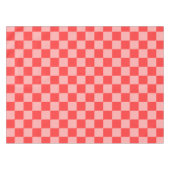 Eindrucksvolles Rot-Pink-Karo-Muster Tischdecke (Vorderseite (Horizontal))