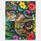 Eindrucksvolles Tiger-Feentier Fleecedecke (Vorderseite)
