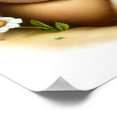 Eine 3D-Aquarellmalerei eines Niedlichen jungen Go Poster (Ecke)