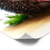 Eine 3D-Darstellung eines Aquarellbildes eines Ige Poster (Ecke)