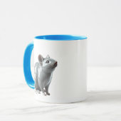 Eine 3D-Maus hüpft Gefühlsduft. Tasse (Vorderseite Links)