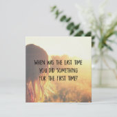 EINE 5,25 x 5,25-Karte EINNEHMEN Einladung (Stehend Vorderseite)