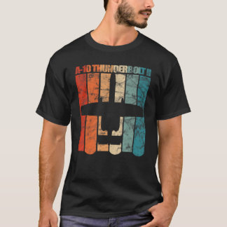 Eine A 10 Thunderbolt Ii Warthog Flugzeug Retro-Fa T-Shirt