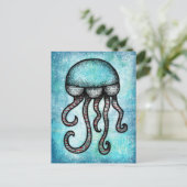 Eine abänderbare Quallen-Postkarte Postkarte (Stehend Vorderseite)