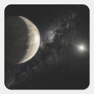 Eine Abbildung von Makemake Quadratischer Aufkleber