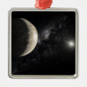 Eine Abbildung von Makemake Silbernes Ornament (Vorne)