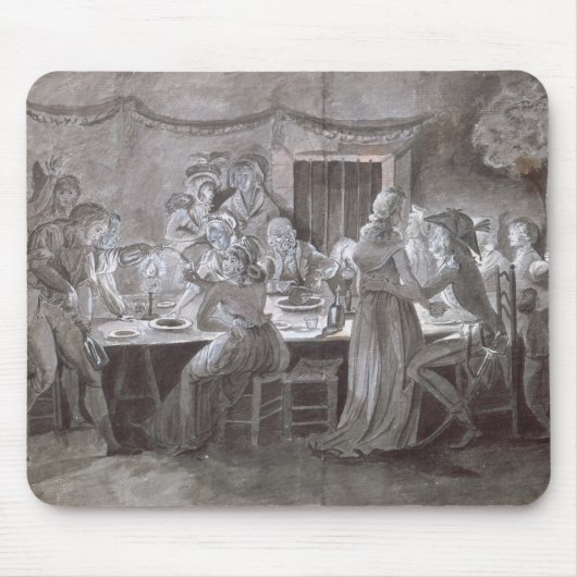 Eine Abends-Hochzeits-Mahlzeit Mousepad (Vorne)