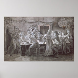 Eine Abends-Hochzeits-Mahlzeit Poster