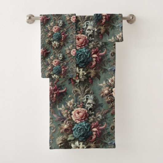 Eine abgestürzte Wut - gotisch Viktorianisch Badhandtuch Set (Insitu)