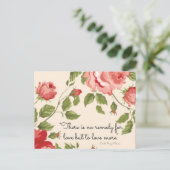 Eine Abhilfe für die Liebe Postkarte (Stehend Vorderseite)