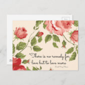 Eine Abhilfe für die Liebe Postkarte (Vorne/Hinten)