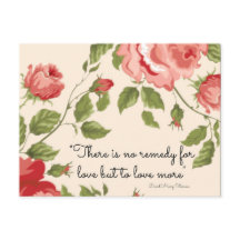 Eine Abhilfe für die Liebe Postkarte