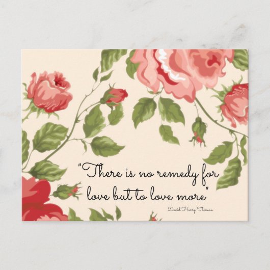 Eine Abhilfe für die Liebe Postkarte (Vorderseite)