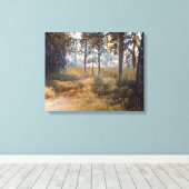 Eine Abholzung im Wald Leinwanddruck (Insitu (Holzboden))