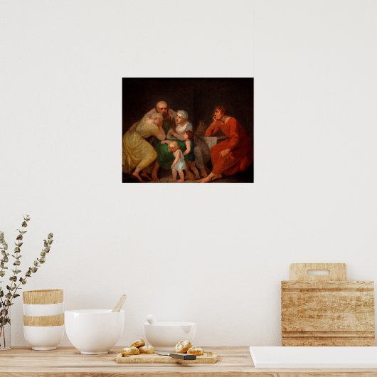 Eine Abschiedslandschaft von Nicolai Abildgaard Poster (Küche)