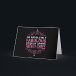 Eine absolut fabelhafte Frau macht 31 Feiertagskarte<br><div class="desc">Eine absolut fabelhafte Frau macht 31</div>