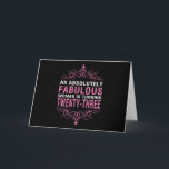 Eine absolut fabelhafte Frau macht 31 Feiertagskarte<br><div class="desc">Eine absolut fabelhafte Frau macht 31</div>