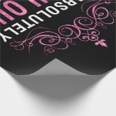 Eine absolut fantasievolle Frau dreht dreißig Geschenkpapier (Ecke)