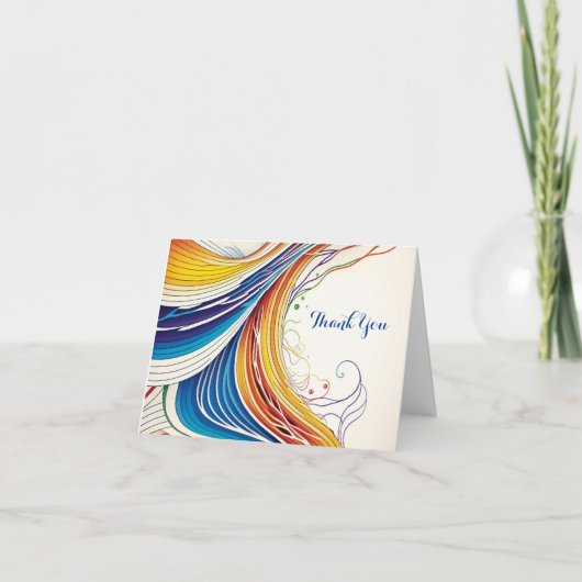 Eine Abstrakte Dankeskarte Feiertagskarte (Vorderseite)