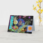 Eine Abstrakte emotionale Sympathiekarte Karte (Gelbe Blume)