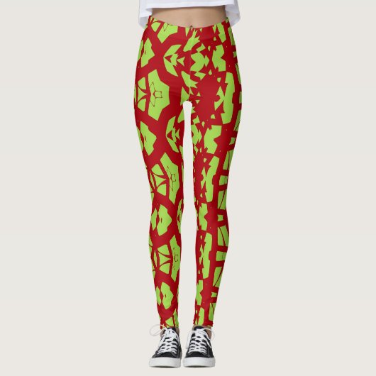 Eine abstrakte, farbenfrohe Leggings "Ratti_Creati (Vorderseite)