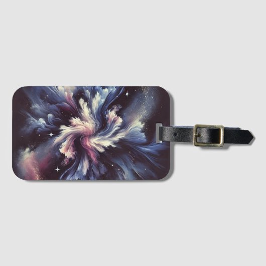 Eine abstrakte Galaxie, die das Geheimnis der Gepäckanhänger (Vorderseite (Horizontal))