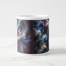 Eine abstrakte Galaxie, die das Geheimnis der Jumbo-Tasse