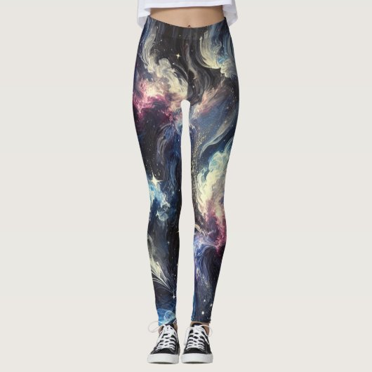 Eine abstrakte Galaxie, die das Geheimnis der Leggings (Vorderseite)