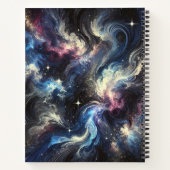 Eine abstrakte Galaxie, die das Geheimnis der Notizblock (Rückseite)