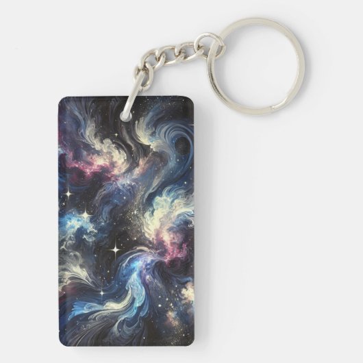 Eine abstrakte Galaxie, die das Geheimnis der Schlüsselanhänger (Rückseite)