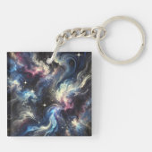 Eine abstrakte Galaxie, die das Geheimnis der Schlüsselanhänger (Rückseite)