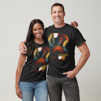 Eine abstrakte geometrische T-Shirt