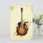 Eine abstrakte Gitarre Briefpapier (Stehend Vorderseite)