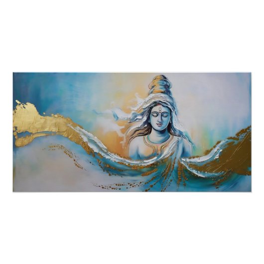 Eine Abstrakte Hommage an die Göttin Gayathiri Poster (Vorderseite)