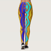 Eine abstrakte Leggings "Ratti_Creative_Arts" (Rückseite)