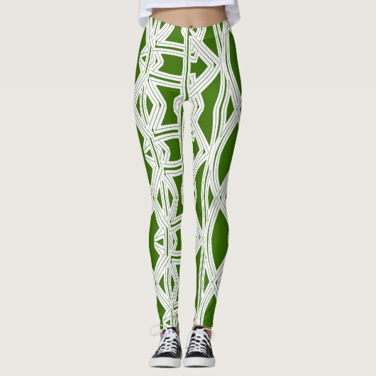 Eine abstrakte Leggings "Ratti_Creative_Arts" (Vorderseite)