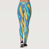 Eine abstrakte Leggings "Ratti_Creative_Arts" (Rückseite)