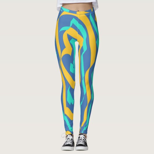 Eine abstrakte Leggings "Ratti_Creative_Arts" (Vorderseite)