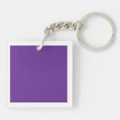 Eine abstrakte Mischung aus lila und rosa Farbtöne Schlüsselanhänger (Rückseite)
