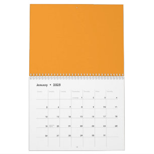 Eine abstrakte Mischung aus Orange, Rot und Gel Kalender