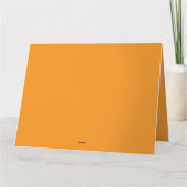 Eine abstrakte Mischung aus Orange, Rot und Gel Karte (Rückseite)