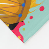 Eine Abstrakte musikalische Mischung Fleecedecke (Ecke)