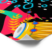 Eine Abstrakte musikalische Mischung Poster (Ecke)