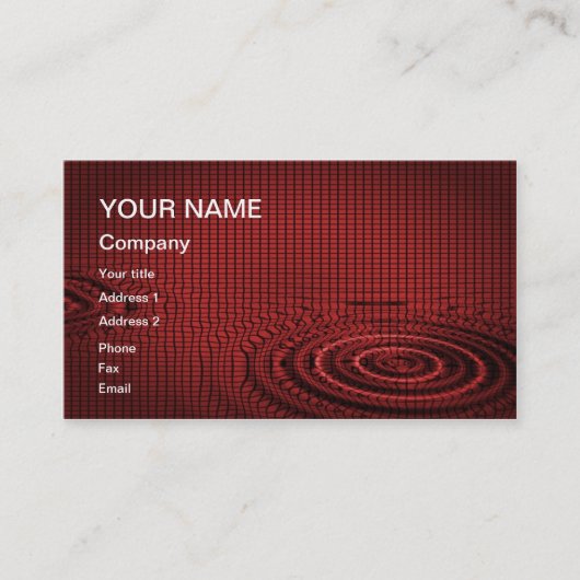 Eine abstrakte Visitenkarte zum Anpassen (Vorderseite)